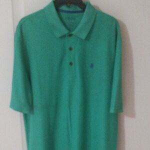 Izod Green Polo Shirt Classic Casual Style